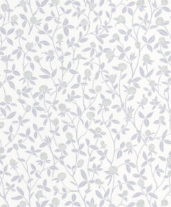 Serenity Wallpaper in Soft Gray & Silver
