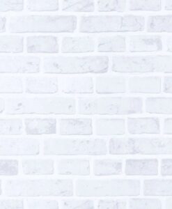 Au Bistrot D Alice Feuille De Brick Wallpaper in White