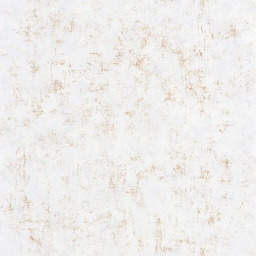 Beton Uni Wallpaper in White Gold