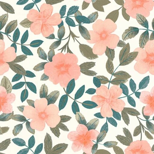 Gaia Wallpaper in Pink khaki