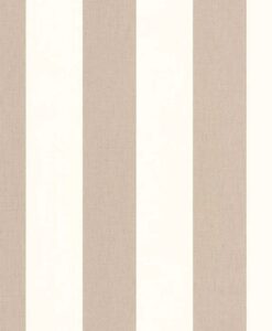 Linen Lines Wallpaper in Mole