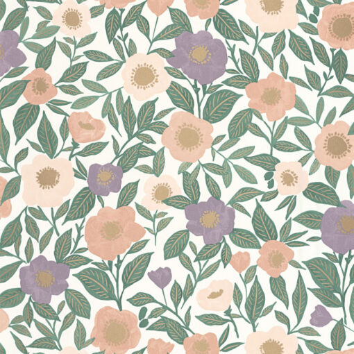 Lucky Wallpaper in Pink & Purple