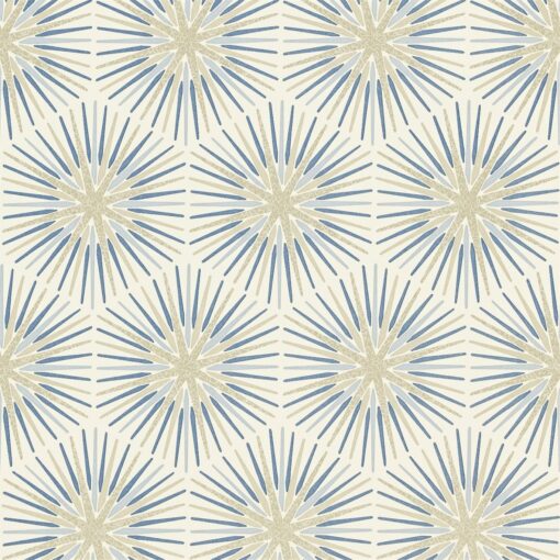 Spark Wallpaper by Zoffany in Sapphire