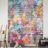 Brickcolor Wallpaper in Multicolor