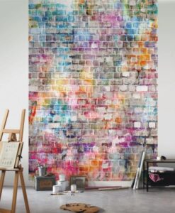 Brickcolor Wallpaper in Multicolor