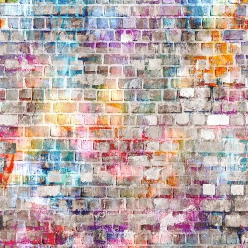 Brickcolor Wallpaper in Multicolor