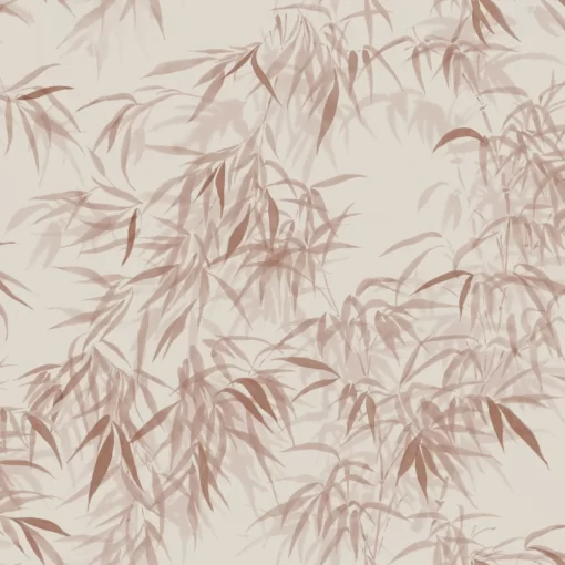 Jon Bamboo Wallpaper by Sandberg Wallpaper in Burgundy