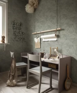 Kristoffer Wallpaper by Sandberg Wallpaper in Sage Green