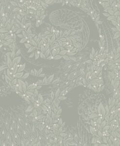 Evalina Wallpaper by Sandberg Wallpaper in Sage Green