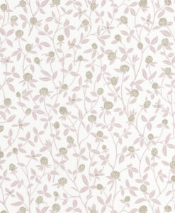 Serenity Wallpaper in Old Pink & Gold