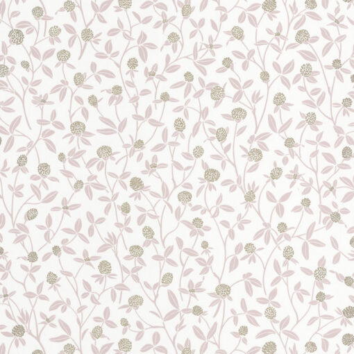 Serenity Wallpaper in Old Pink & Gold