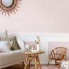 Freedom Wallpaper in Soft Pink