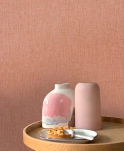 Hygge Uni Wallpaper in Pink & Copper