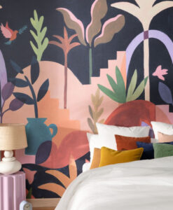 Pays Imaginaire Wallpaper in Multicolors