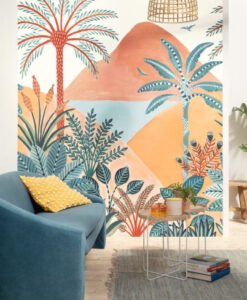 Viree Tropicale Wallpaper Murals in Multicolors