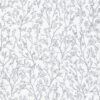 Sakura Wallpaper in Light Grey & Silver