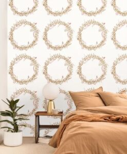 Harmony Wallpaper in Rose Gold