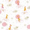 Lucy in the Sky Wallpaper in Raspberry Pink & Gold