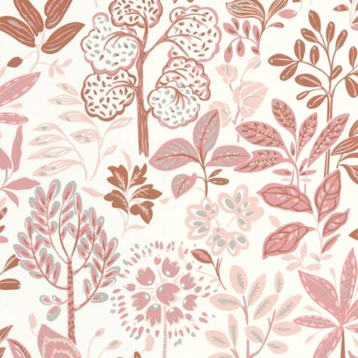 Louise Wallpaper in Pink
