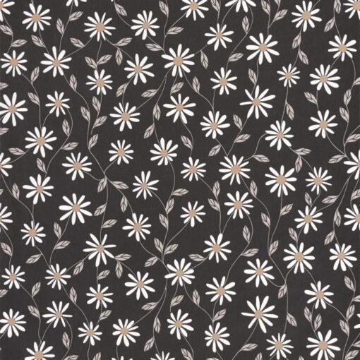 Anna Wallpaper in Black Beige