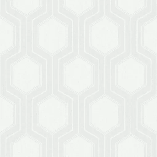 Honeycomb Wallpaper by Borastapeter in White
