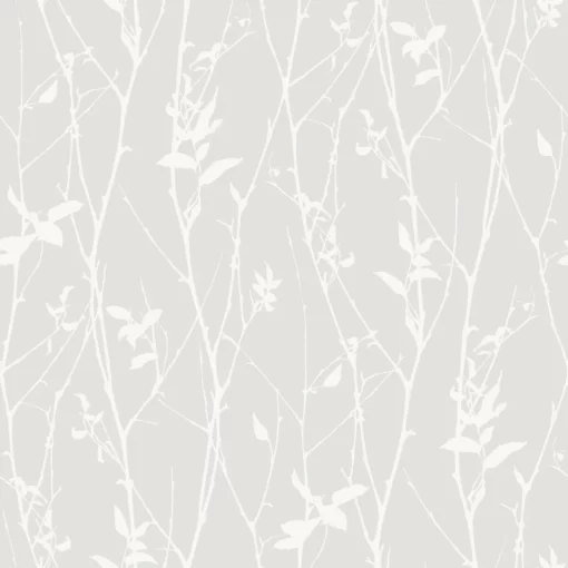 Spring Branches Wallpaper in Grey by Borastapeter