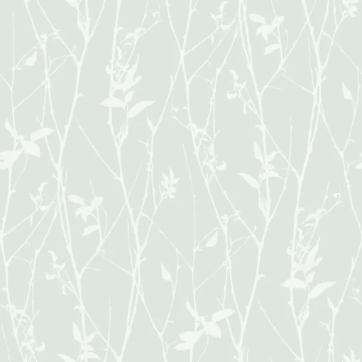 Spring Branches Wallpaper in Mint by Borastapeter