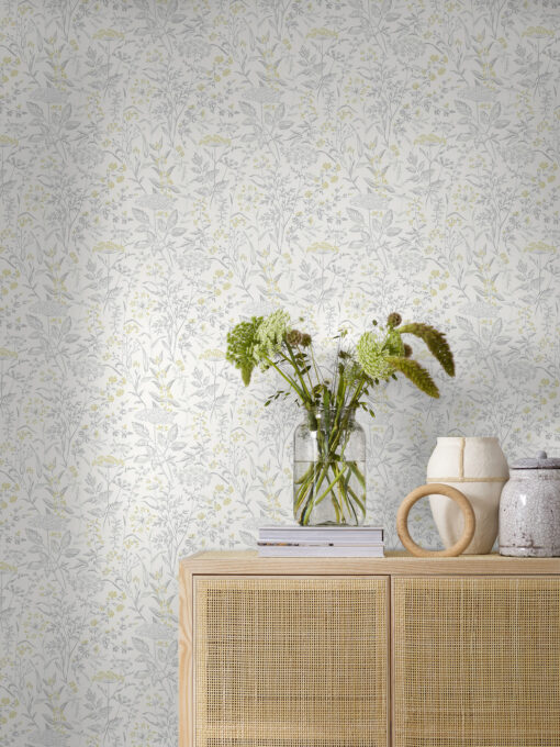 Alliums Wallpaper by Borastapeter in Grey