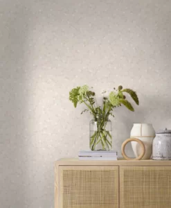 Posie Wallpaper in Beige by Borastapeter