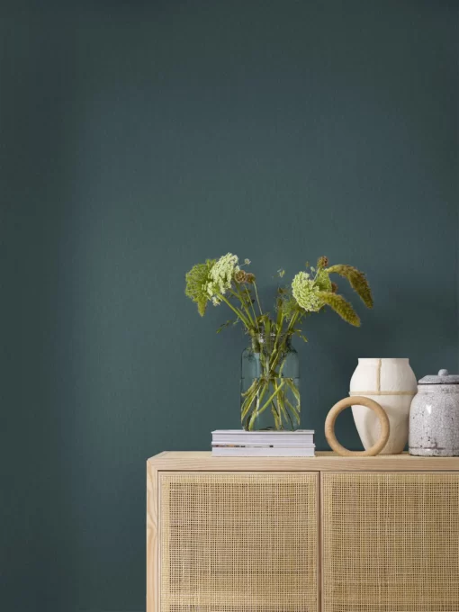 Textured Plain Wallpaper by Borastapeter in Teal from Decorama Easy Up 19