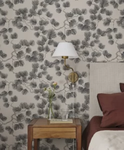 Pine Wallpaper in Brown by Sandberg Wallpaper