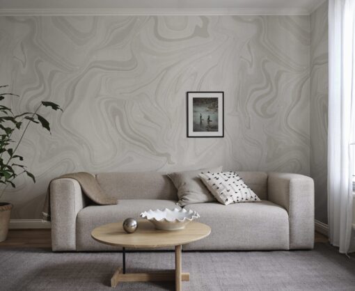 Klint Wallpaper by Sandberg in Grey