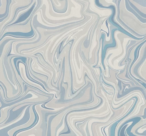 Klint Wallpaper by Sandberg in Misty Blue