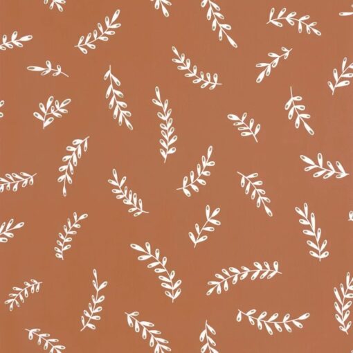 Iris Wallpaper in Brown