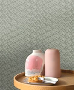 Physis Wallpaper in Blue Gray & Green