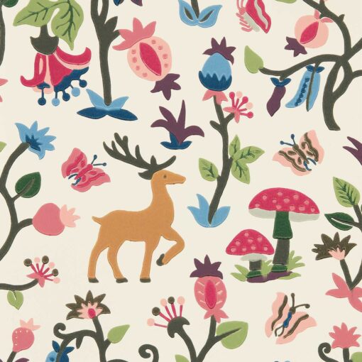 Forest of Dean Wallpaper by Sanderson in Mulberry & Mutli