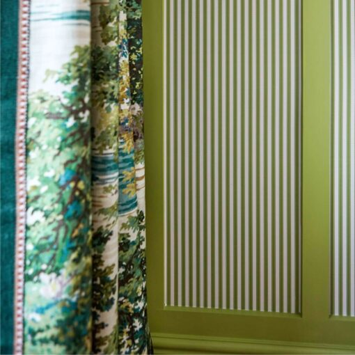 Pinetum Wallpaper in Sap Green by Sanderson