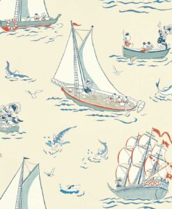 Donald Duck Nautical Wallpaper by Disney and Sanderson