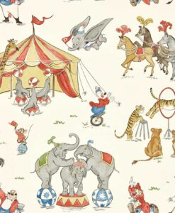 Disney Dumbo Wallpaper in Peanut Butter & Jelly by Sanderson and Disney Home