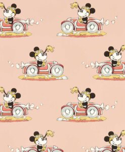 Minnie Mouse on the Move Wallpaper in Candy Floss by Disney Home & Sanderson