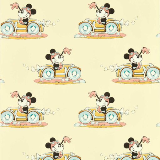 Minnie Mouse on the Move Wallpaper in Sherbert by Disney Home & Sanderson