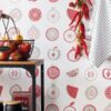 Au Bistrot D Alice Smoothie Wallpaper in Red