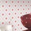 Au Bistrot D Alice Cocotte Wallpaper in Red