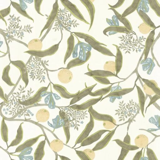 Eurydice Wallpaper in Yellow Lichen