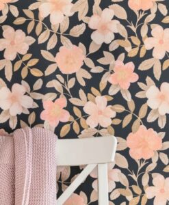 Gaia Wallpaper in Coral Beige