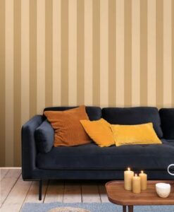Wide Lines Wallpaper in Honey
