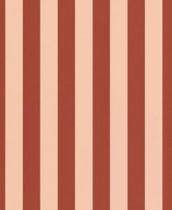 Little Lines Wallpaper in Nude Red