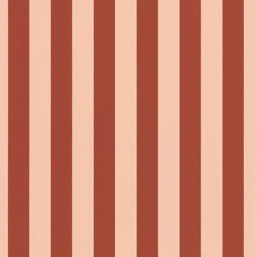 Little Lines Wallpaper in Nude Red