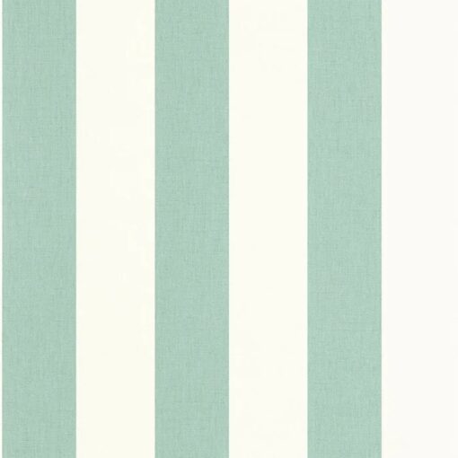 Linen Lines Wallpaper in Mint Green