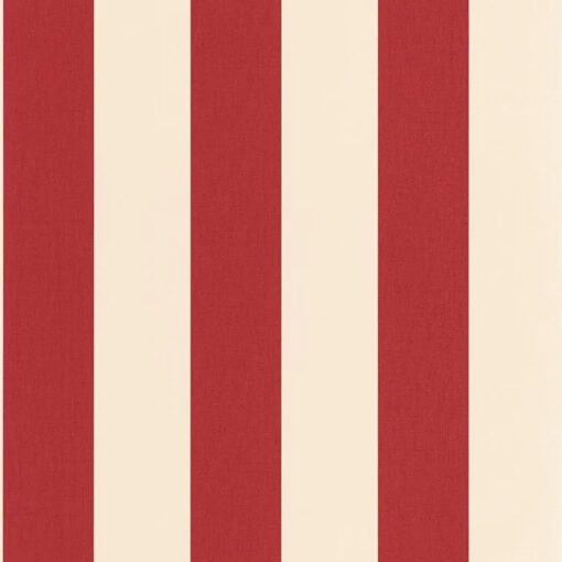 Linen Lines Wallpaper in Red